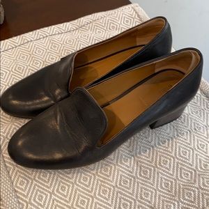 Chloé black leather loafers